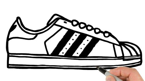 How to draw a Adidas girl sketch step by step for beginners